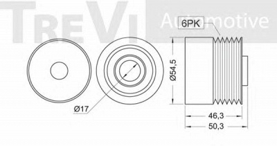 TREVI AUTOMOTIVE ap1039 -  Механизм свободного хода генератора